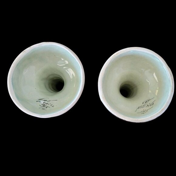 Vintage Tonala Handpainted Candle Holders (Set of 2) - Picture 6 of 10